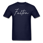 Fulton County Cursive T-Shirt - navy