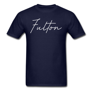 Fulton County Cursive T-Shirt - navy