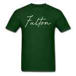 Fulton County Cursive T-Shirt - forest green