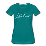 Letcher County Cursive Women's T-Shirt - teal