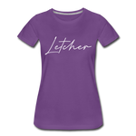 Letcher County Cursive Women's T-Shirt - purple