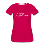 Letcher County Cursive Women's T-Shirt - dark pink