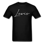 Lewis County Cursive T-Shirt - black