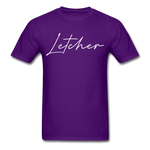 Letcher County Cursive T-Shirt - purple