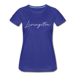 Livingston County Cursive Women's T-Shirt - royal blue