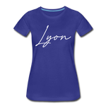 Lyon County Cursive Women's T-Shirt - royal blue