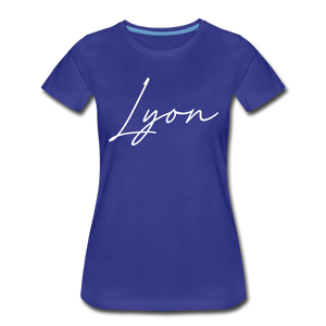 Lyon County Cursive Women's T-Shirt - royal blue