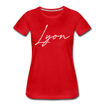 Lyon County Cursive Women's T-Shirt - red