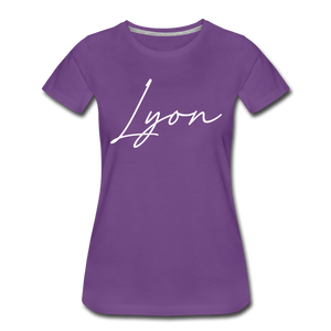 Lyon County Cursive Women's T-Shirt - purple