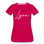 Lyon County Cursive Women's T-Shirt - dark pink