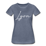 Lyon County Cursive Women's T-Shirt - heather blue