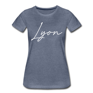 Lyon County Cursive Women's T-Shirt - heather blue