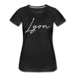Lyon County Cursive Women's T-Shirt - charcoal gray