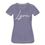 Lyon County Cursive Women's T-Shirt - washed violet