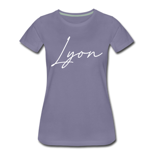 Lyon County Cursive Women's T-Shirt - washed violet