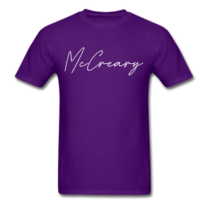 McCreary County Cursive T-Shirt - purple