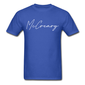 McCreary County Cursive T-Shirt - royal blue