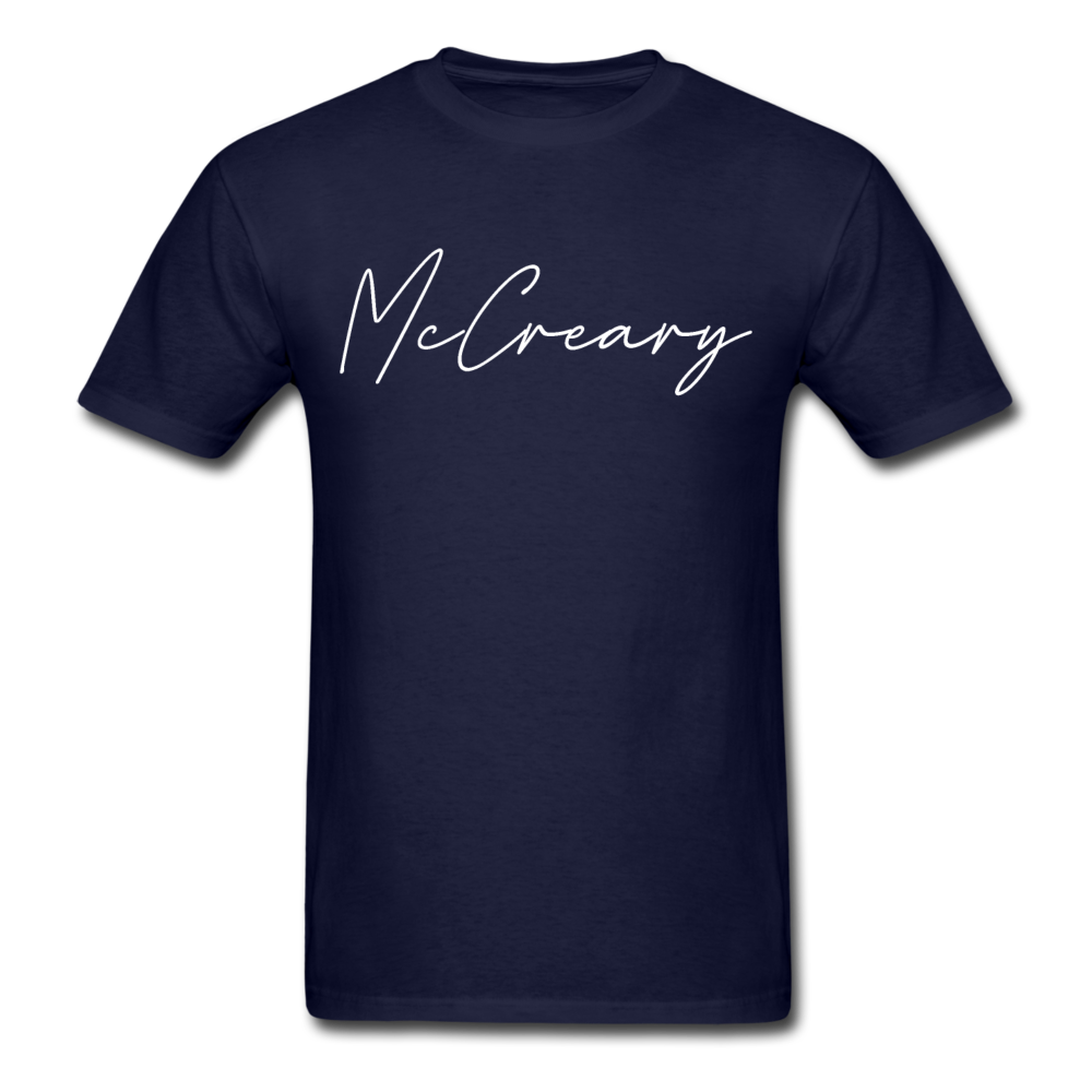 McCreary County Cursive T-Shirt - navy
