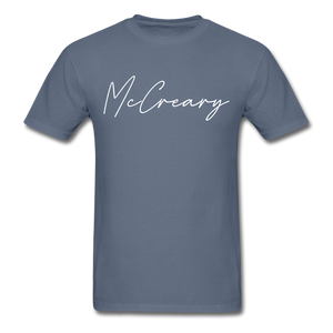 McCreary County Cursive T-Shirt - denim