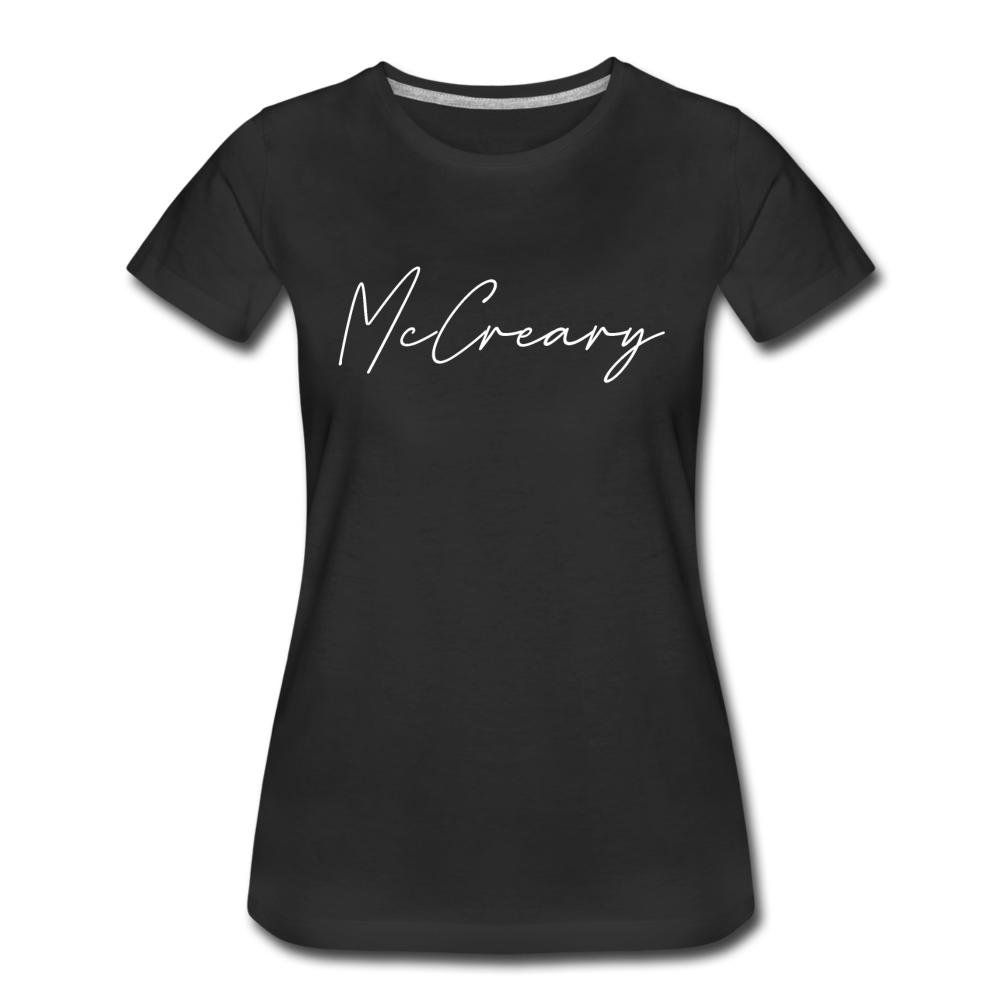 McCreary County Cursive Women's T-Shirt - black