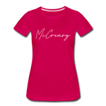 McCreary County Cursive Women's T-Shirt - dark pink