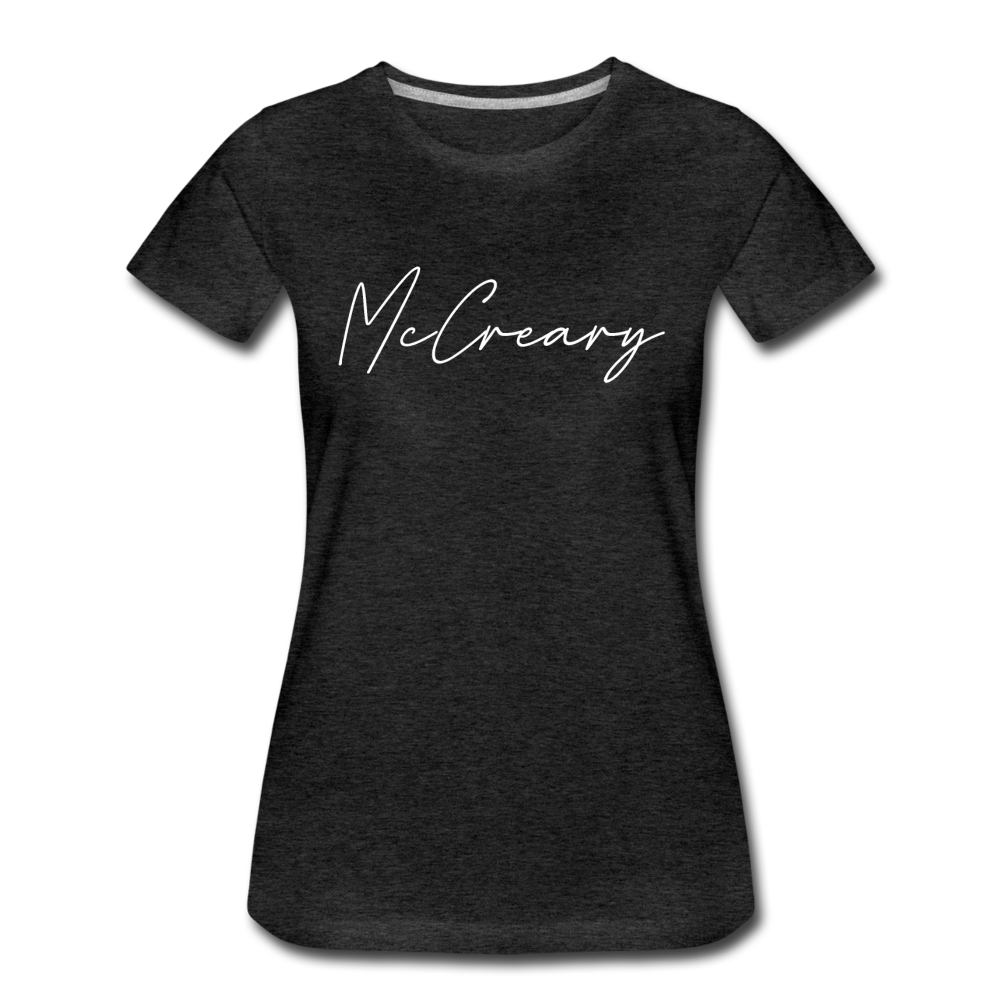 McCreary County Cursive Women's T-Shirt - charcoal gray