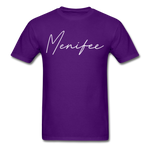 Menifee County Cursive T-Shirt - purple