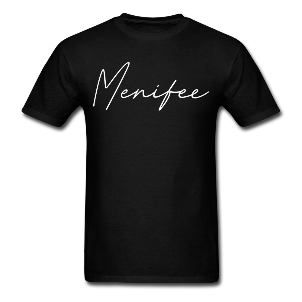 Menifee County Cursive T-Shirt - black