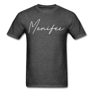 Menifee County Cursive T-Shirt - heather black