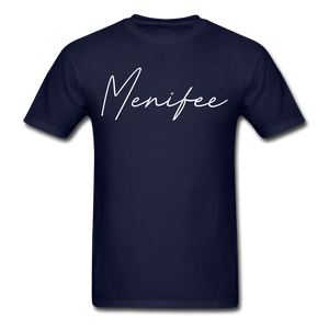 Menifee County Cursive T-Shirt - navy