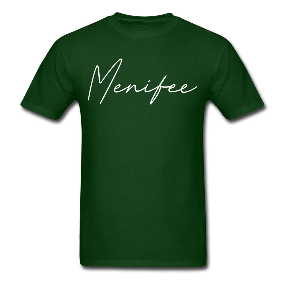 Menifee County Cursive T-Shirt - forest green