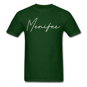 Menifee County Cursive T-Shirt - forest green