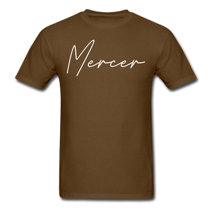 Mercer County Cursive T-Shirt - brown