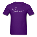 Mercer County Cursive T-Shirt - purple