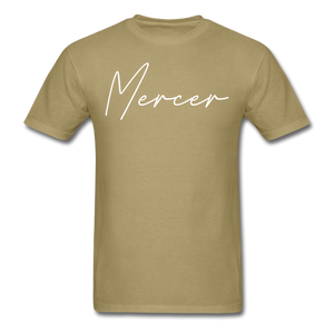 Mercer County Cursive T-Shirt - khaki