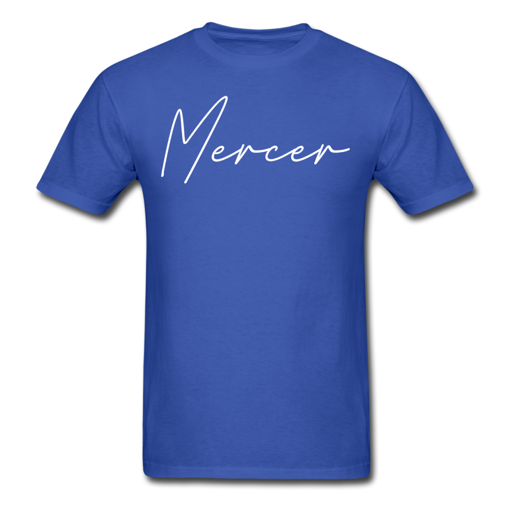 Mercer County Cursive T-Shirt - royal blue