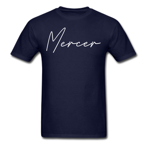 Mercer County Cursive T-Shirt - navy