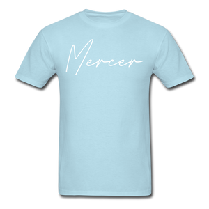 Mercer County Cursive T-Shirt - powder blue