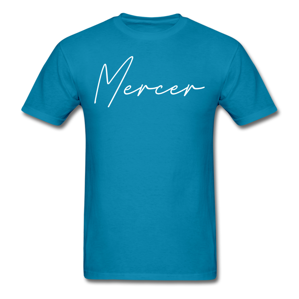 Mercer County Cursive T-Shirt - turquoise