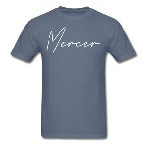 Mercer County Cursive T-Shirt - denim