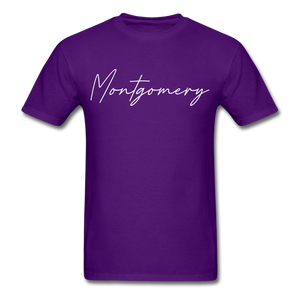 Montgomery County Cursive T-Shirt - purple