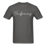 Montgomery County Cursive T-Shirt - charcoal