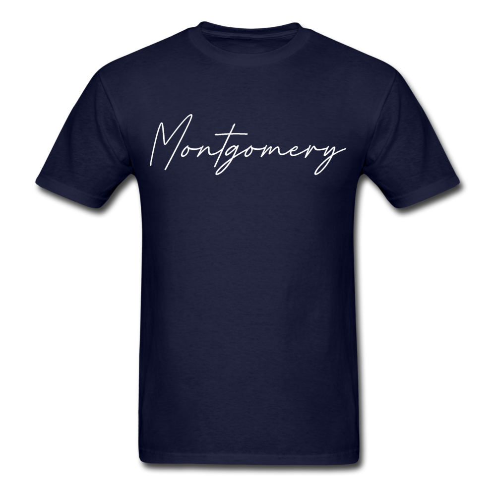 Montgomery County Cursive T-Shirt - navy