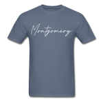 Montgomery County Cursive T-Shirt - denim