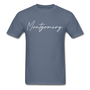 Montgomery County Cursive T-Shirt - denim