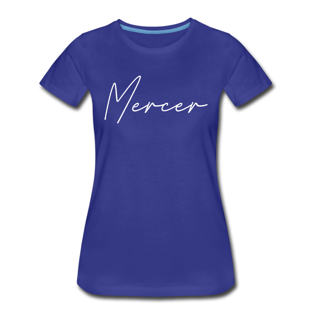 Mercer County Cursive Women's T-Shirt - royal blue