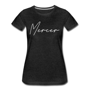 Mercer County Cursive Women's T-Shirt - charcoal gray