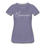 Mercer County Cursive Women's T-Shirt - washed violet