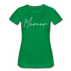 Mercer County Cursive Women's T-Shirt - kelly green