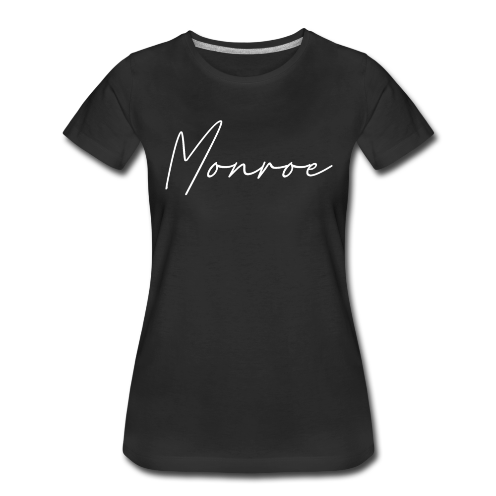 Monroe County Cursive Women's T-Shirt - black